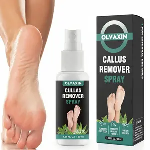 Olvaxin Foot Exfoliating Spray – Smooth & Soft Heels Gentle spray for dry, cracked heels. Quickly removes dead skin, leaving feet soft and smooth. Cruelty-free formula. 1.69 fl oz (50 ml).