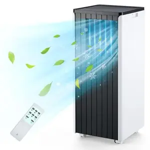 GARVEE 8000 BTU Portable Air Conditioner: Versatile 3-in-1 Cooling, Dehumidifying, and Fan Modes with Remote Control, Perfect for Rooms up to 350 Sq. Ft, Complete Window Mount Exhaust Kit Included.