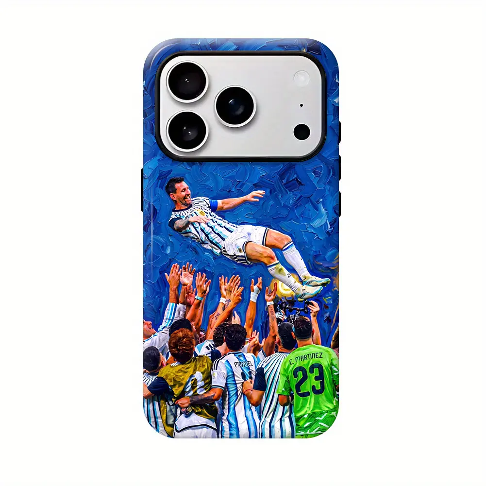 Soccer Champion Smartphone Casing for iPhone 11-17 Pro Max, #10 Sports Athletic Graphic Shockproof Slim Cover, Ultimate Cellphone Accessory Gift for Boys, Compatible with Mobile Devices