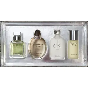 Calvin Klein Variety Set-4 Piece Mens Mini Variety With Eternity & Obsession & Ck One & Escape And All Are Edt 0.5 Oz Minis For Men