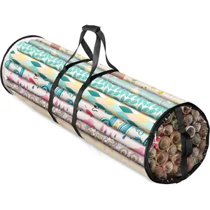 Wrapping Paper Storage Containers - 40 Inch  Wrapping Organizer Storage - Fits 25 Standard Rolls of Wrapping Paper -