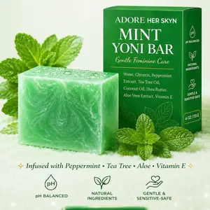Mint Botanical Cleansing Bar | Gentle Daily Body Soap 4oz