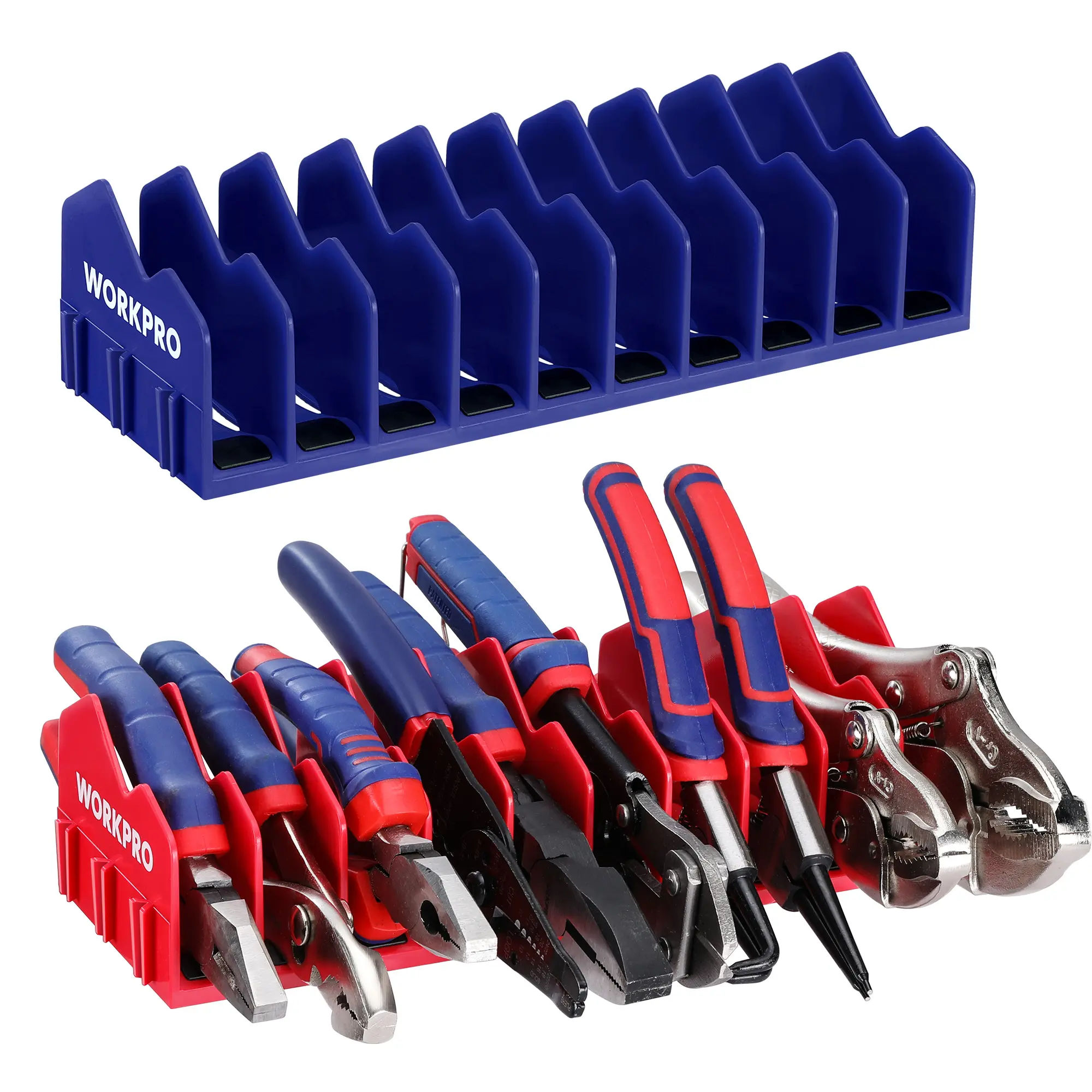 #summersale WORKPRO Plier Organizer Rack, Pliers Holder and Cutter Organizers with Non-Slip Rubber Base, 20-Slot Tool Box Organizer, Tool Drawer Organizer, Tool Storage, Plier Rack (Pliers Not Included)