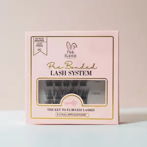 100% Handmade, Pre-Glued DIY Eyelash Extensions by Pink Rabbit Cosmetics. The Easiest DIY Lash Extensions at home!! - Style: In The Clouds