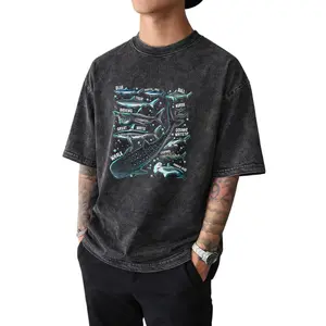 Unique Washed Shark Tee – Perfect Gift for Marine Biology Fans Featuring Detailed Shark Faces