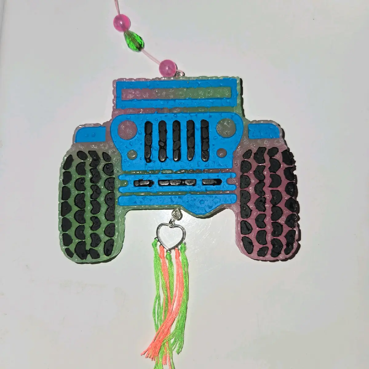 Wild Watermelon Scented Blue/Green/Pink Glow in the Dark Jeep Car Freshie