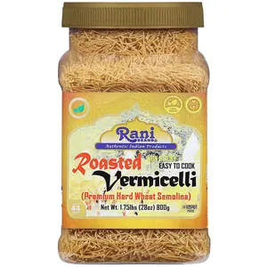 Rani Roasted Vermicelli (Roasted Wheat Noodles) 28oz (1.75lbs) 800g PET Jar ~ All Natural | Vegan | NON-GMO | Kosher | Indian Origin