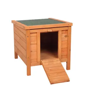Green asphalt roof, natural wood cedar, chicken and rabbit cage with openable roof, waterproof.