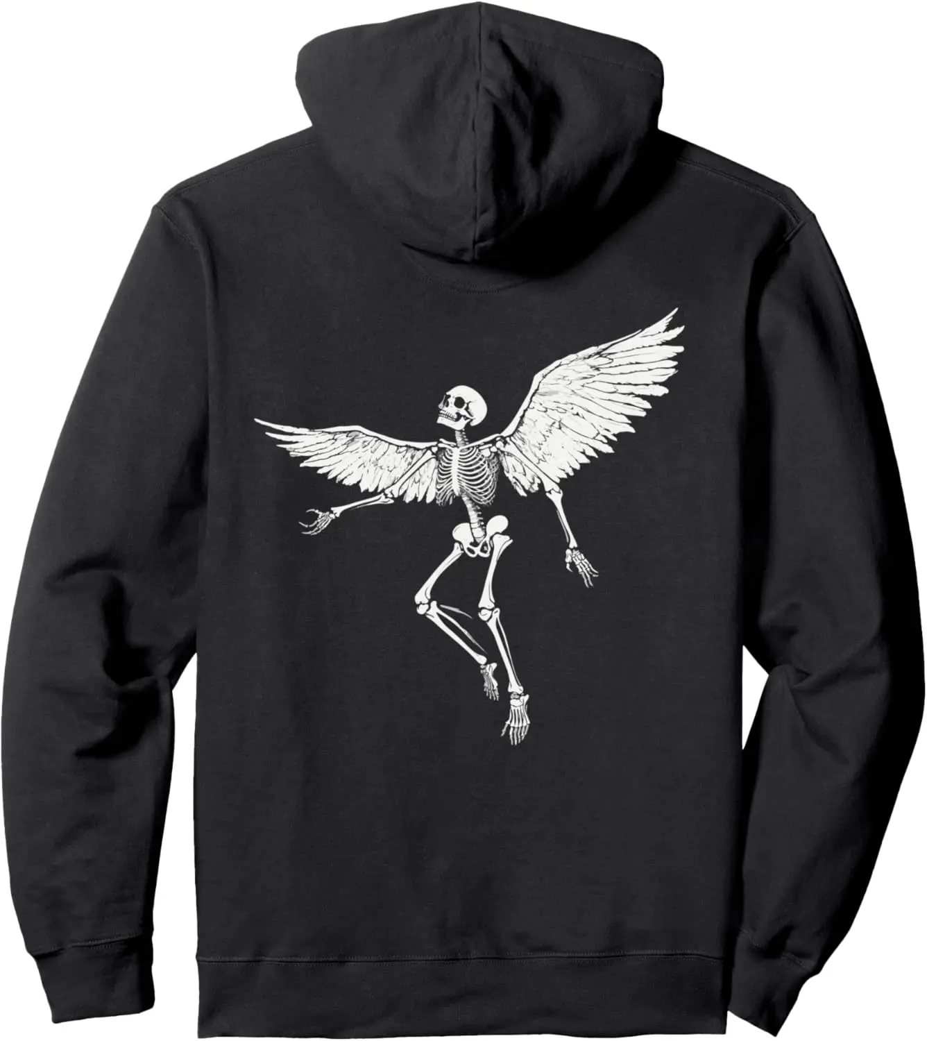 Skull with Wings for Biker - Skeleton with Wings Pullover Hoodie