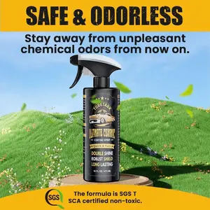 TORETARK Car Ceramic Coating Spray: 3-in-1 Highly Protective - Highly Polishable - Highly Hydrophobic Fast Graphene Nano Spray (16 oz) Protector Wax Waterless Wash Wax Restorer Kit，Best Gift For Christmas.
