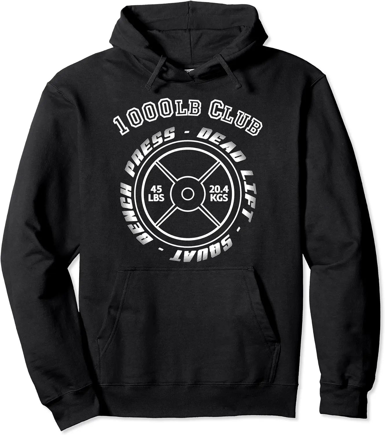 Men's Weightlifting Bench Press Dead Lift Squat 1000 Lb Club Pullover Hoodie - Latellestcha Shop 85B0BPB1D1BM
