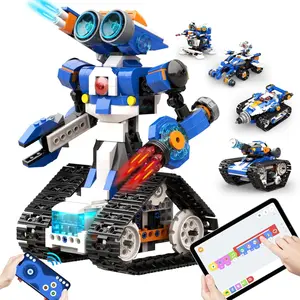 Apitor STEM Robot Toy 6-in-1 Robot Building Kit, Suitable for Boys Ages 8-12, APP Remote Control STEM Coded Toy, Educational Robot Gift, Suitable for 7 8 9 10 11 12