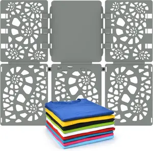 Shirt Folder Board V2 - Durable Plastic Clothes Folding Board Tshirt Organizer T-shirt Folder - Easy and Fast Folding