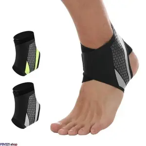 Ankle Compression Cuff - Lightweight, Breathable, Flexible-Fit Healthcare Stabilizer with Pain Relief, Prop 65 Safe Sleeves for Running, Daily Active Wear, Ideal for Sprains, Plantar Fasciitis, Gym Use