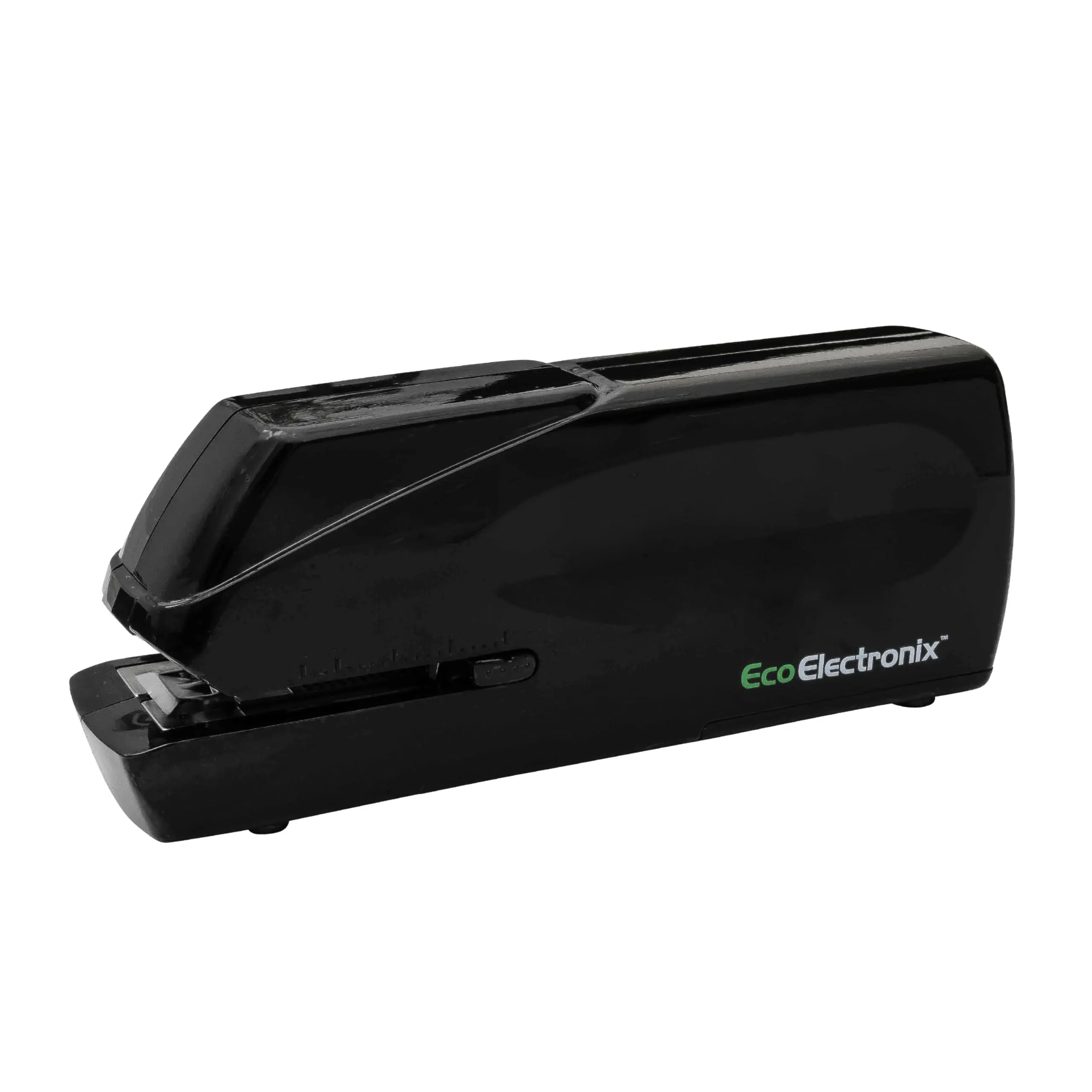 EcoElectronix Portable Automatic Electric Stapler Pro 30-Sheet Capacity Jam-Free Quiet Operation AC Adapter Battery Powered Black