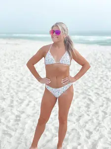 Blue Waves Triangle Bikini