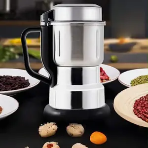 Stainless Steel Electric Food Grinder, 300w High Speed Multi Functional Grinding Tool, Dry Coffee Beans Grains Seasoning Chinese Medicinal Materials Mill Pulverizer, Coffee Making Tool, Coffee Grinders.