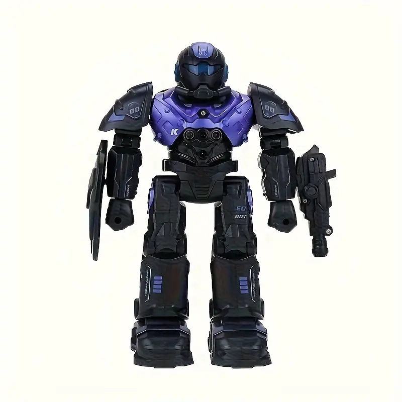 Kediweilong Large Rechargeable Intelligent Programmable Kids' Infrared Robot Toy - Dual Control (Remote, Hand Gesture), Gun, Missile Launching, Shield, Singing, Dancing, Storytelling - Holiday/Birthday Gifts for 6-12 Year Olds, Holidays, Birthdays, Gestur