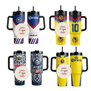 Corona America Soccer Collab Tumbler 40oz 20oz Handle, Cup Soccer Club Mug Fan Drinkware Gift, Gift for fan