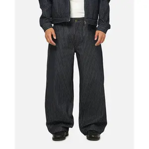 Carre Lockout Pinstripe Baggy Pants Navy Pinstripe