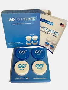 GUMGUARD Denture Putty Pack Reline Set - Soft & Comfortable Silicone, Versatile, Fast Self-Curing for Custom Fit Liner & Comfortable Dentures, 2 or 4 Pack