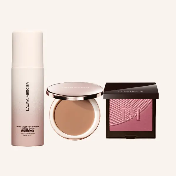 Laura Mercier Best Sellers - Tinted Blur Balm Foundation + Hydrating Blurring Setting Spray + Blush Color Infusion Duo