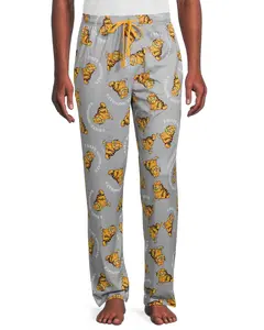 Garfield Men’s Sleep Bottoms I Hate Mondays Graphic Lounge Pajama Pants