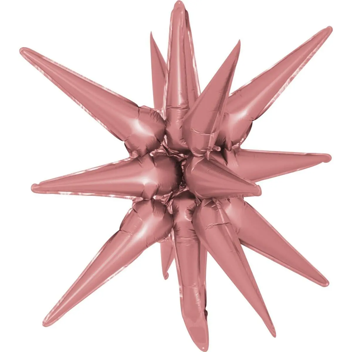 Decochamp Starburst Dusty Rose 3D Foil Balloon - 22" in.