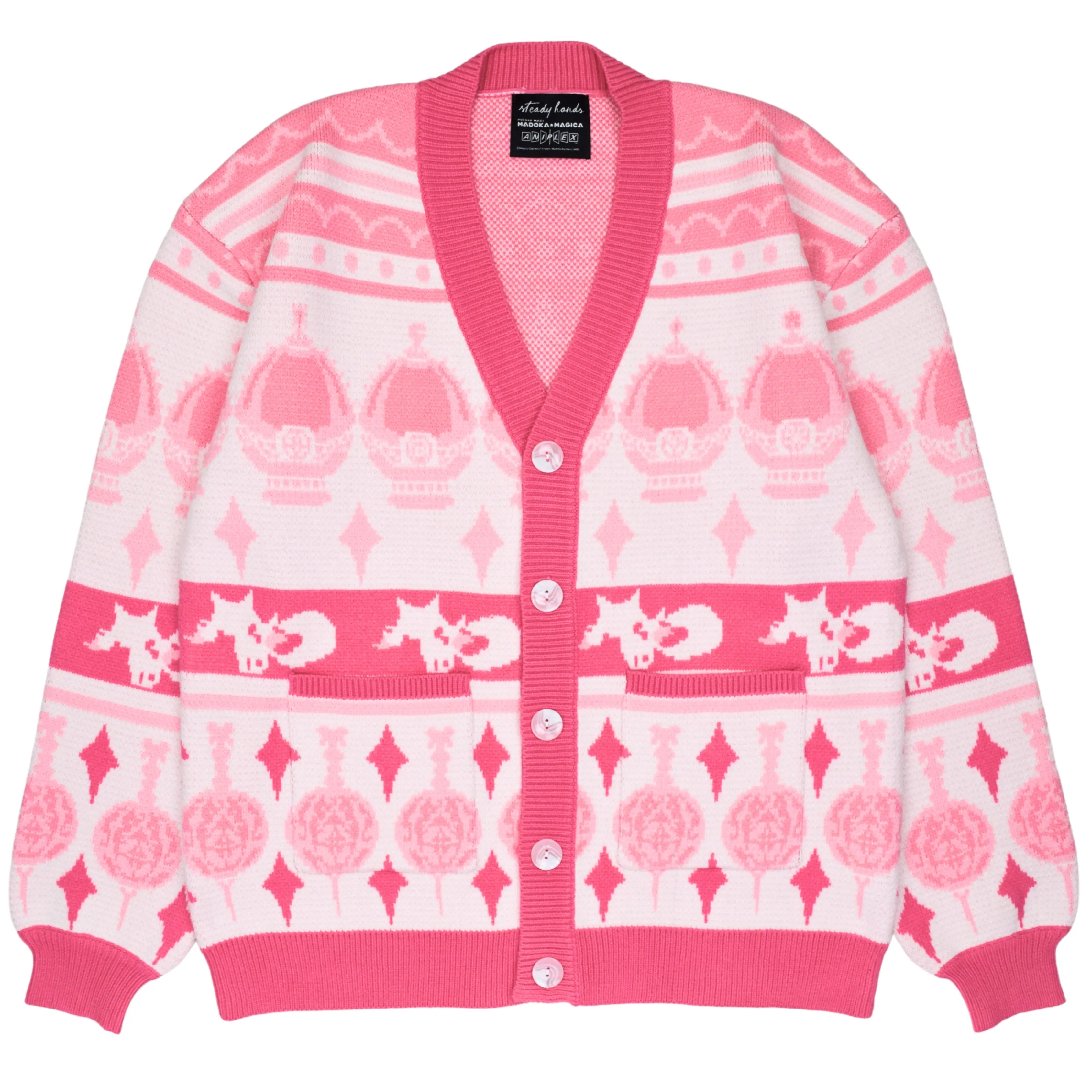 Madoka Magica Patterned Cardigan