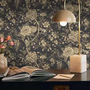 Vintage Floral Self-Adhesive - Peel and Stick Design | Durable Easy to Clean for Living Room Home Decor & Furniture Restoration Peel and Stick Decorative Wallpaper Designs