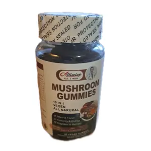 MUSHROOM  GUMMIS  10 lN 1 VEGEN  ALL NATURAL, Dietary supplement Snack Healthcare,Mood &FOCUS, IMMUNITY &Energy,  Memory Edible Fitness