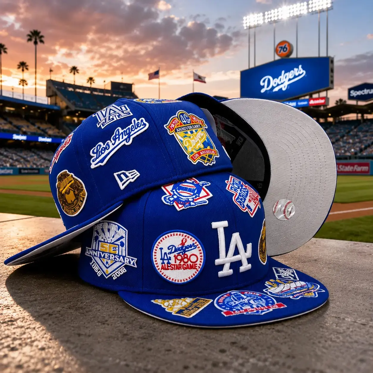 Los Angeles Dodgers All Over 59FIFTY Fitted Blue