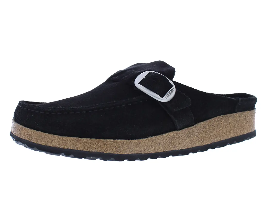 Birkenstock Buckley Unisex Suede Leather Moc-Toe Clogs, Comfortable Closed-Toe Walking Shoes, Everyday Footwear