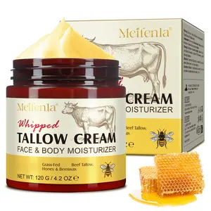Meifenla Whipped Beef Tallow &Manuka Honey Organic Nourishing Face Cream, Moisturizer, Body lotion, beef tallow face cream Moisture Hydrate Skincare Facial Skin Repair Hydrating Moisturizing