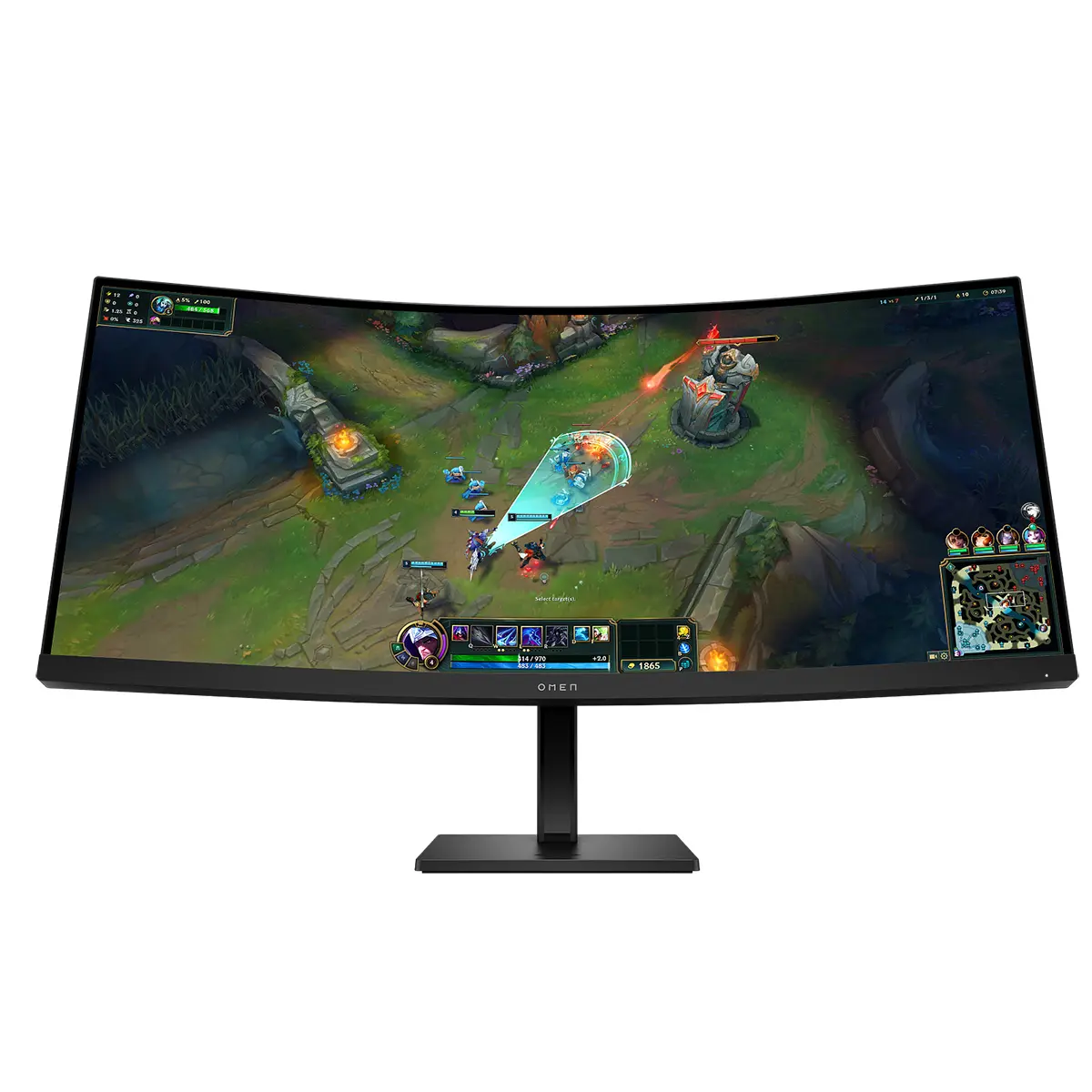 HP OMEN 34c G2 34" 21:9 WQHD 180Hz Curved VA LCD Gaming Monitor, Black