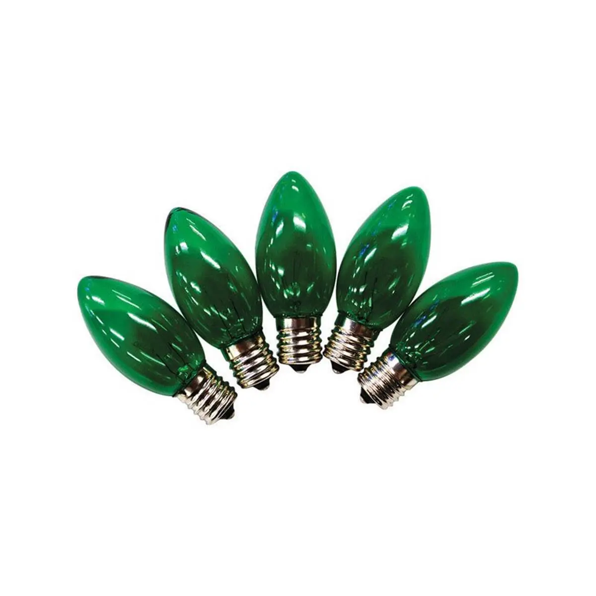 Holiday Bright Lights  C9 Christmas Light Bulbs, Green, 1 in. - 25 Lights
