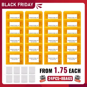 Lemon Turmeric Kojic Acid Soap - Organic Smooth Body Care Cleanser for Radiant, Even-Toned Skin - Promotes Glowing, Daily Foam turmeric bar soap turmericsoap turmeric soap bar body wash turmeric kojic acid body hygiene products