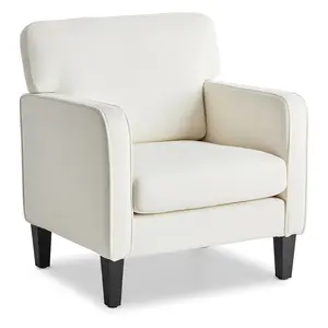 Accent Chair for Living Room，Ergonomic Lounge Chair With 115° Recline, Thick Spring Cushion & Sturdy Metal Frame, 380lbs Weight Capacity, Mid-Century Modern Accent Armchair For Living Room And Office