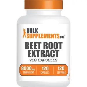 BulkSupplements - Beet Root Extract Capsules - Immune System - Energy Boost - Heart Health - 120-365 Capsules - 400mg per Serving