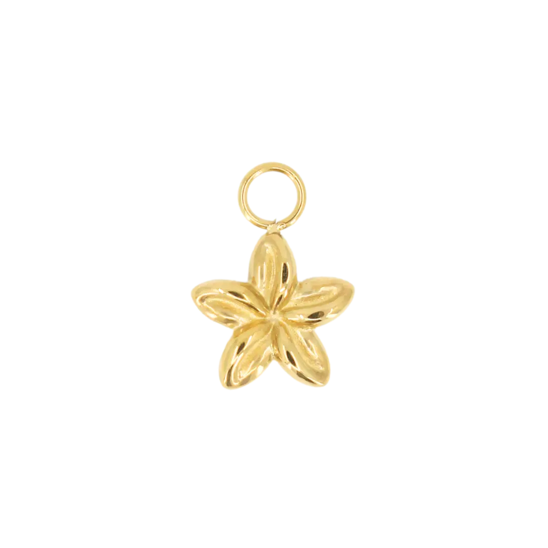 Puffy Plumeria Earring Charm