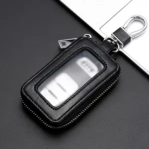 Durable Universal Car Key Fob Case - Remote Key Holder in Burgundy Black Blue Brown Fits Most Car Key Fobs Secure Protection