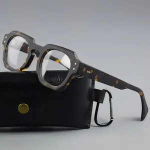 Square Thick Acetate Eyeglasses Frames Fashion Retro Men Women Glasses Reading Glasses