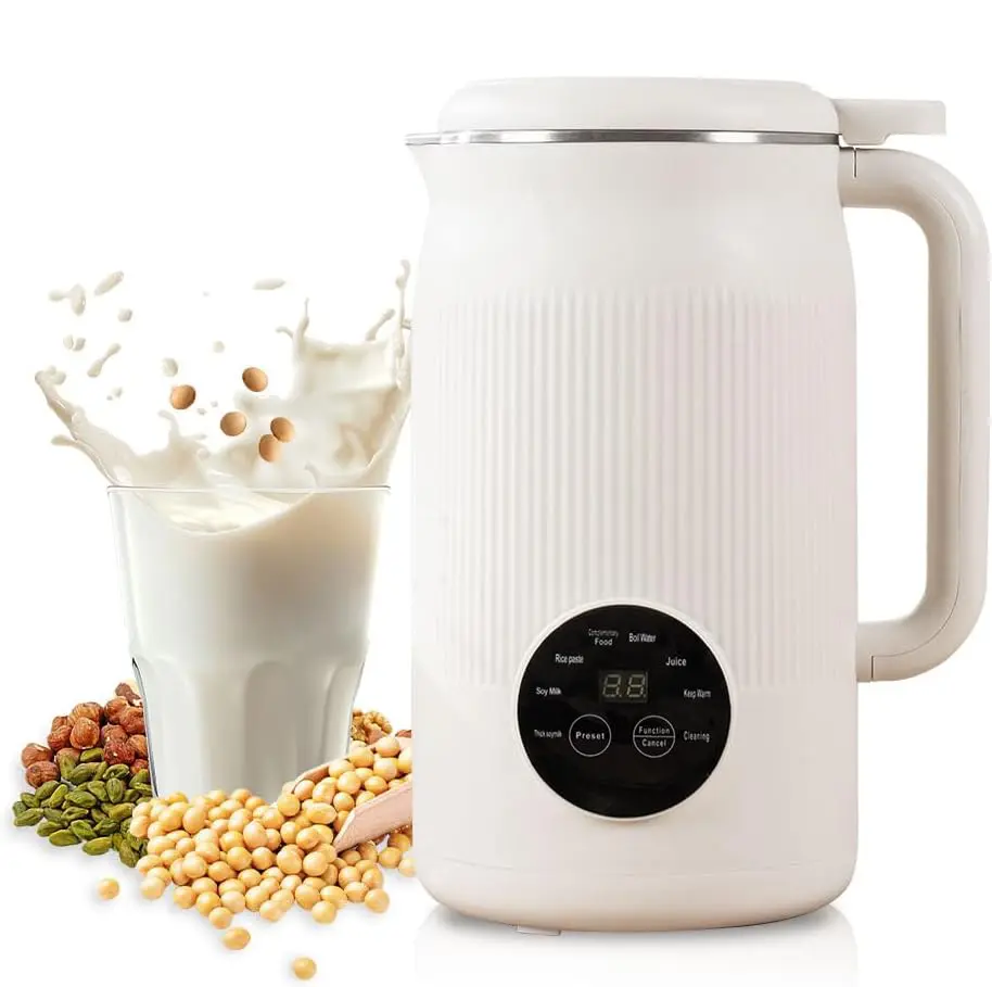 40oz 8-in-1 Multifunction Jug Blender Nut Milk Maker - Heatable Kitchen Appliance with Blending, Boil, Delayed Start, Self-Cleaning, Drink Warming for Plant-Based Users