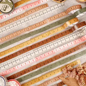 Manchester City Ruler Series Paper Adhesive Tape Set, DIY Scrapbook Decorative Stickers, Journal Diary Notebook, Magazine Cover, Phone Case