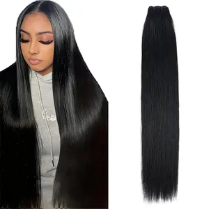 Estrella Hair【Live Only】14A Raw Human Hair One Bundle 100% Vietnamese Virgin Straight Bundles Human Hair, Sliky Boutique Extensions, Can Be Dyed and Restyled, Full Ends, Vertical Smooth（14~26 inch）
