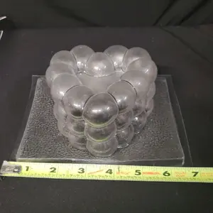Flexible Mini Molde de Plastico - Bubbly Heart Design