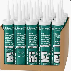 Acrylic Seal Ultra High Performance Paintable Acrylic Latex Caulk, Interior Exterior Use, White, 10.14 fl oz, ASTM C920 Certified