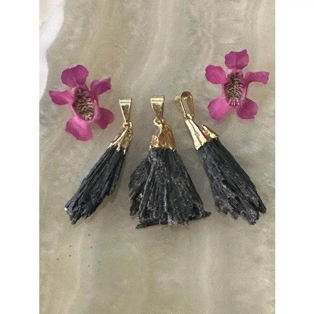 Black Kyanite Pendant