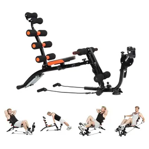 Adjustable Weight Bench for Full Body Workout Press Bench of Home Gym Strength Training Exercise Machine for Ab Arm Leg 220 LBS Capacity Women Friendly