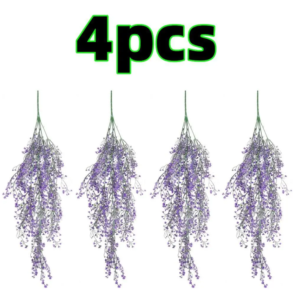 3-Pack UV-Resistant Artificial Hanging Plants, 30-in Photorealism Nature Vines with Flowers, Faux Greenery for Living Rooms, Balcony & Outdoor Garden Decor, Room Decor, Wedding, Indoor/Outdoor, Lifelike Look, Plastic Wire, 30 Inch Long, Sturdy